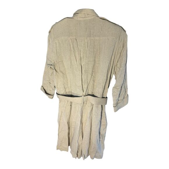 PG Collections Women's 3/4 Sleeve Hemp Romper - Picture 3 of 6